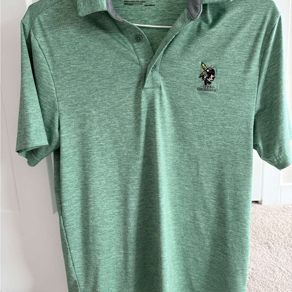 Under Armour Heathered Green Polo Shirt